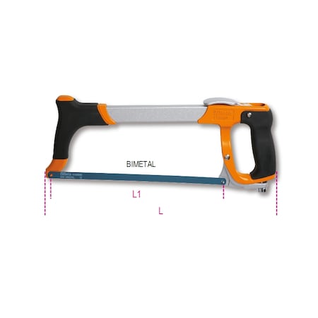 Beta 1726 BM Hacksaw Frame, Quick-Change 017260050